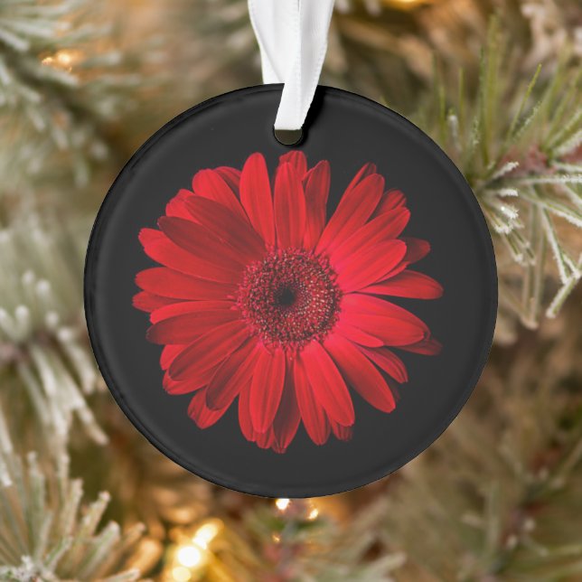 Flowers | Red Gerbera Daisy Ornament (Tree)