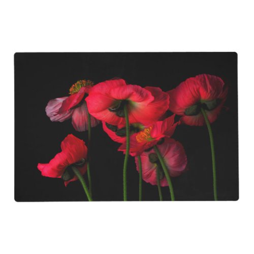 Flowers  Red Poppies Placemat