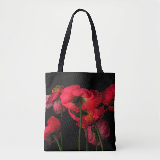 Flowers | Red Poppies Tote Bag (Front)