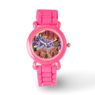 flowers red roses and rose buds floral watch