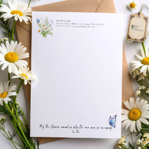 Flowers Remind Us Letterhead
