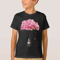 Flowers Ribbon Breast Cancer Awareness Fighter Wom