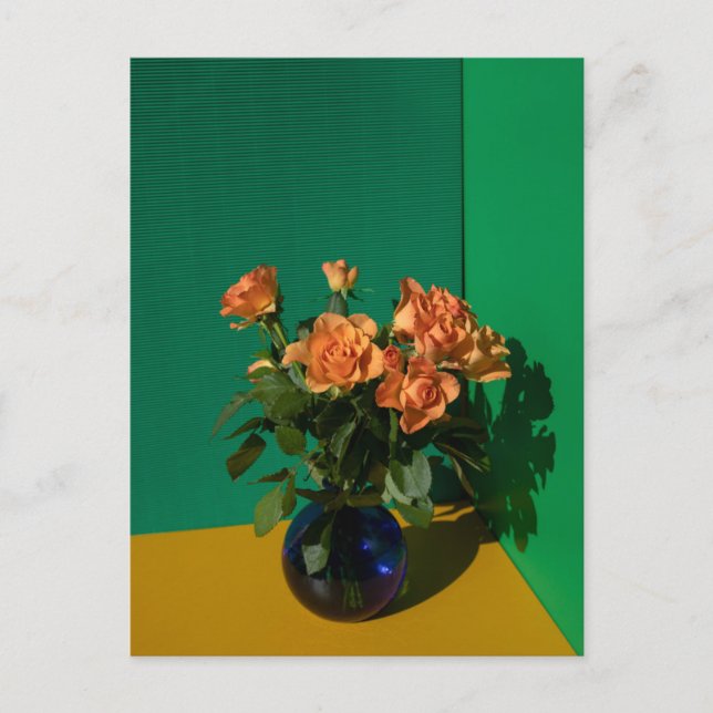 Flowers | Roses in Vase Postcard (Front)