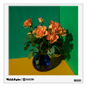 Flowers Roses in Vase Wall Decal
