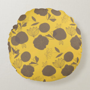 Flowers Round Pillow