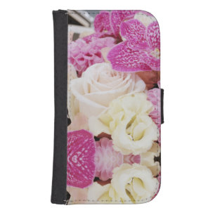 Flowers galaxy s4 wallet case