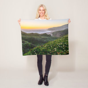 Flowers   Santa Cruz California Fleece Blanket