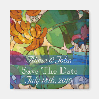 Flowers - Save The Date Magnet