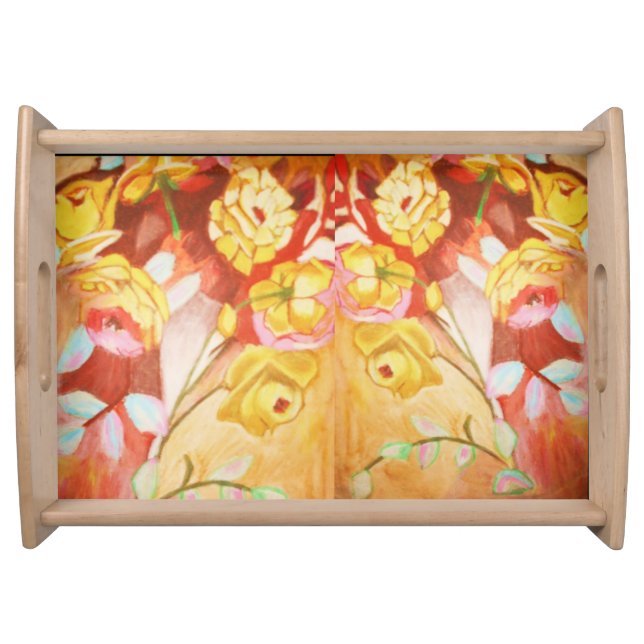 FLOWERS  SERVING TRAY (Front)