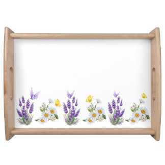Flowers Serving Tray