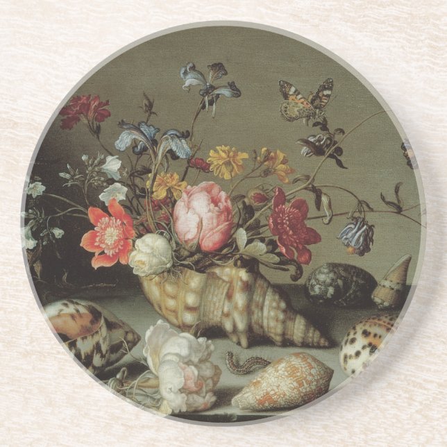 Flowers, Shells and Insects Balthasar van der Ast Drink Coaster (Front)