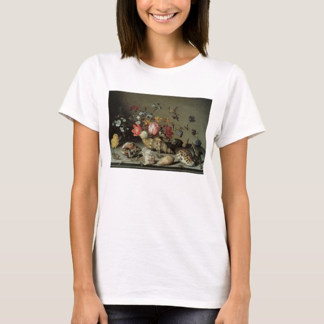 Flowers, Shells and Insects Balthasar van der Ast T-Shirt (Front)