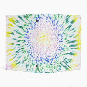 Flowers Shibori Floral Tie Dye Hippie Mini Binder