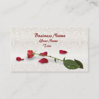 Flowers Shop Rose Business Card by zlatkocro at Zazzle