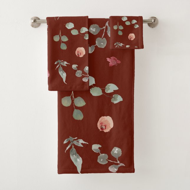 flowers  Shower Curtain Bath Towel Set (Insitu)