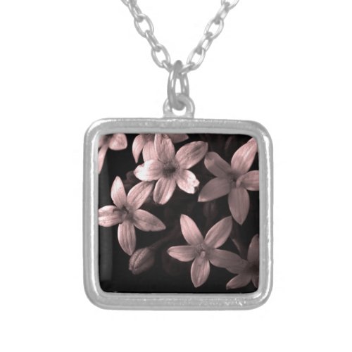 Flowers Silver Plated Necklace