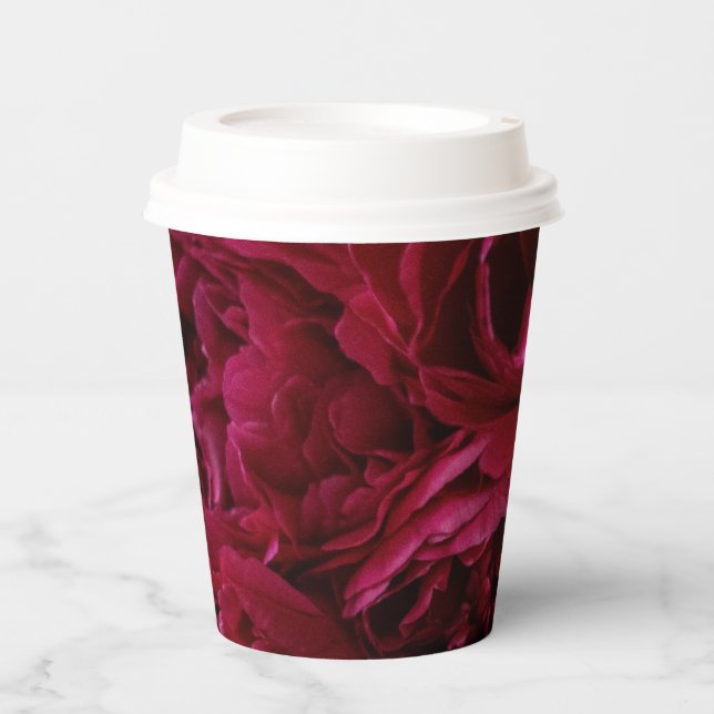Flowers Simple To Go Paper Cups (Front)