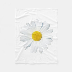 Flowers   Single Daisy Fleece Blanket