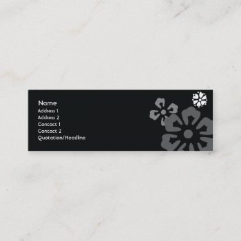Flowers - Skinny Mini Business Card by ZazzleProfileCards at Zazzle