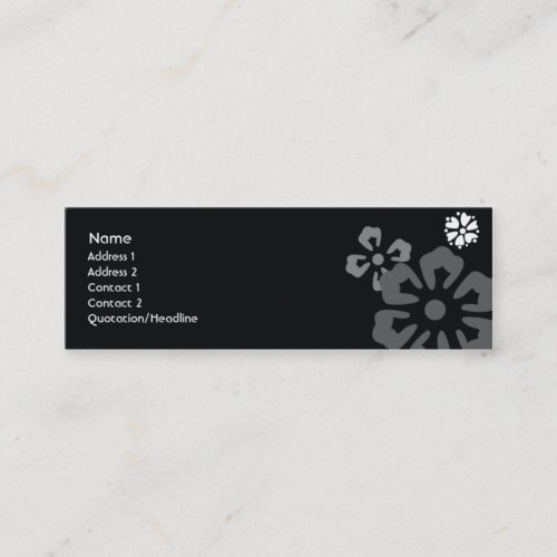 Flowers - Skinny Business Card Template