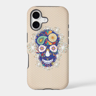 flowers skull iphone 17 case