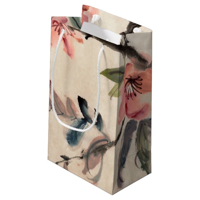 Flowers Small Gift Bag (Back Angled)