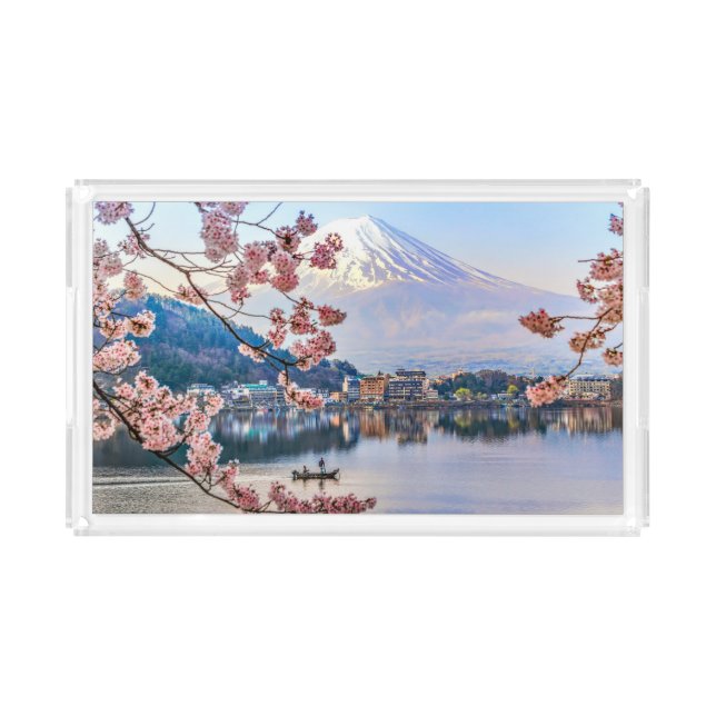 Flowers | Spring Cherry Blossoms Japan Acrylic Tray (Front)