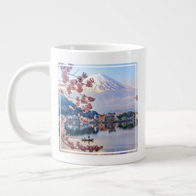 Flowers | Spring Cherry Blossoms Japan Giant Coffee Mug (Left)