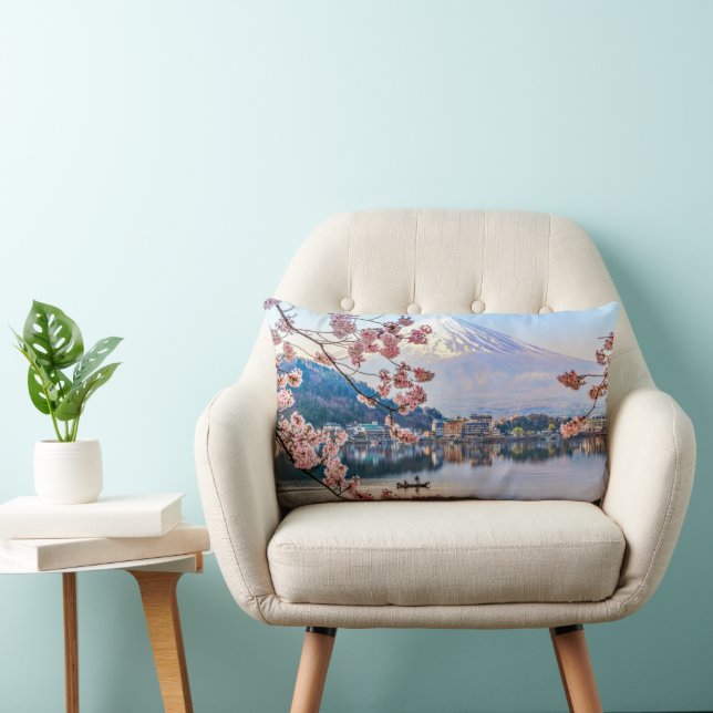 Flowers | Spring Cherry Blossoms Japan Lumbar Pillow (Chair)