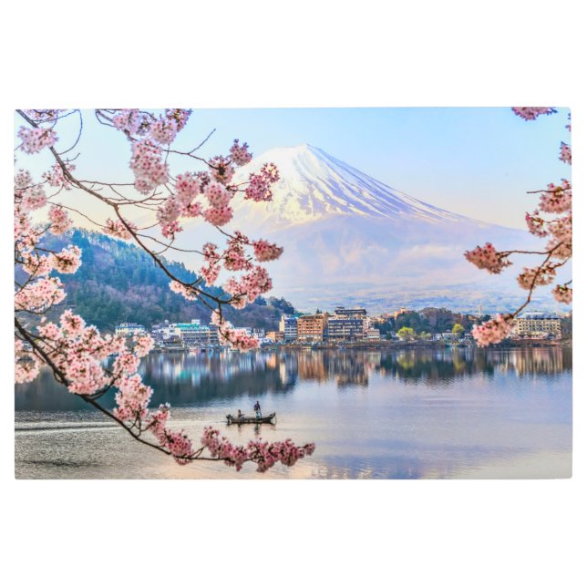 Flowers | Spring Cherry Blossoms Japan Metal Print (Front)