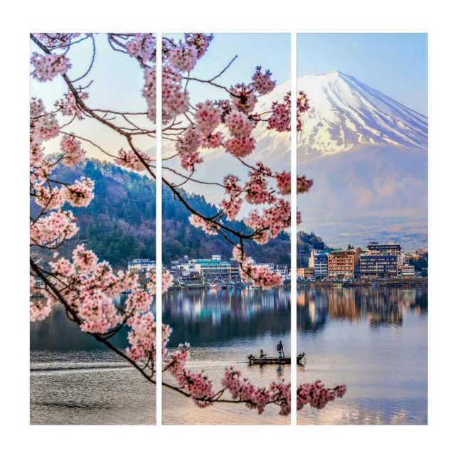 Flowers | Spring Cherry Blossoms Japan Triptych (Front)