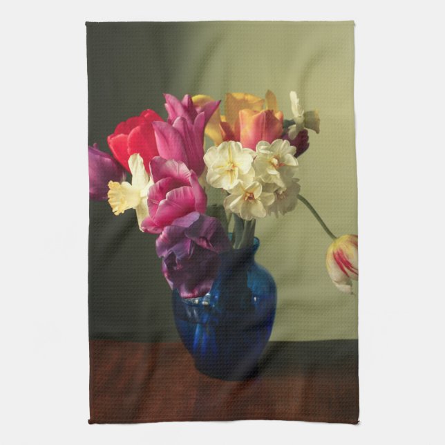 Flowers | Spring Flower Bouquet Kitchen Towel (Vertical)