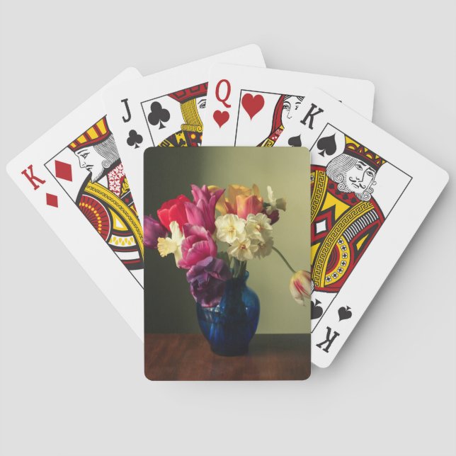 Flowers | Spring Flower Bouquet Poker Cards (Back)