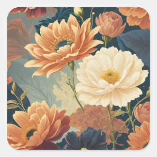 Flowers Square Sticker