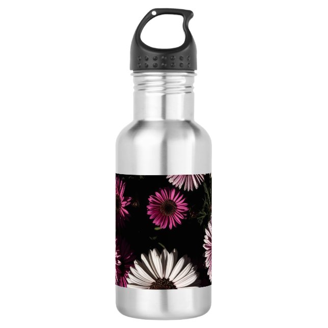 Flowers Stainless Steel Water Bottle (Front)