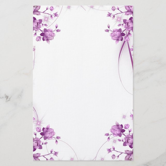 Flowers Stationery (Front)