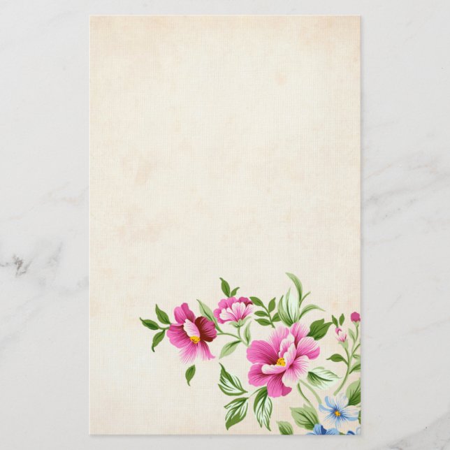 Flowers Stationery (Front)