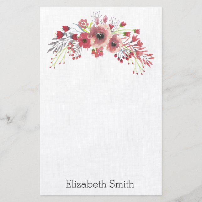 Flowers Stationery (Front)