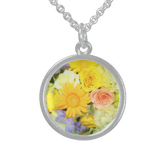 Flowers Sterling Silver Necklace