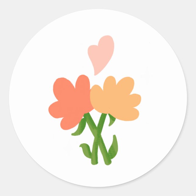 Flowers Sticker (Front)