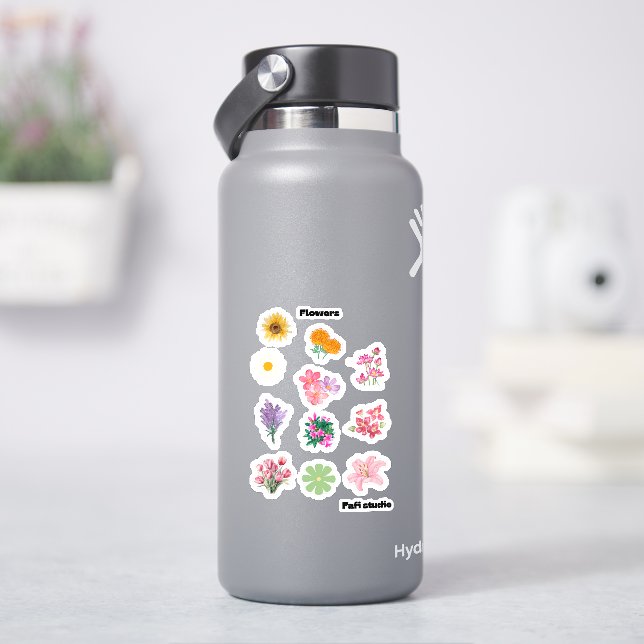 Flowers  sticker (HydroFlask)