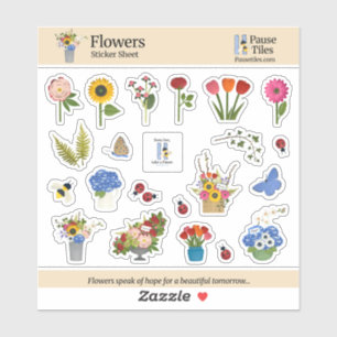 Flowers Sticker Sheet