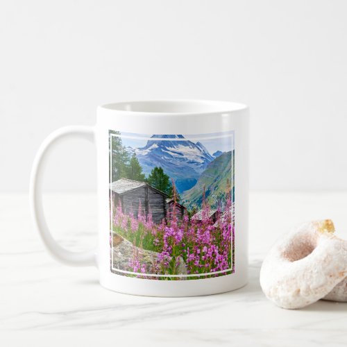 Flowers  Summer Matterhorn Switzerland Coffee Mug