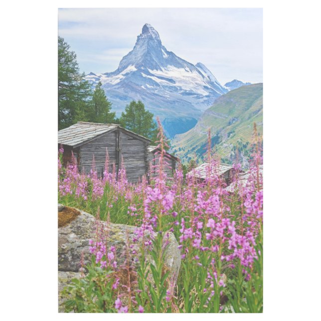 Flowers | Summer Matterhorn Switzerland Gallery Wrap (Front)