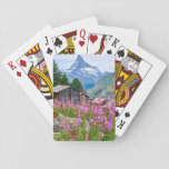Flowers | Summer Matterhorn Switzerland Playing Cards at Zazzle