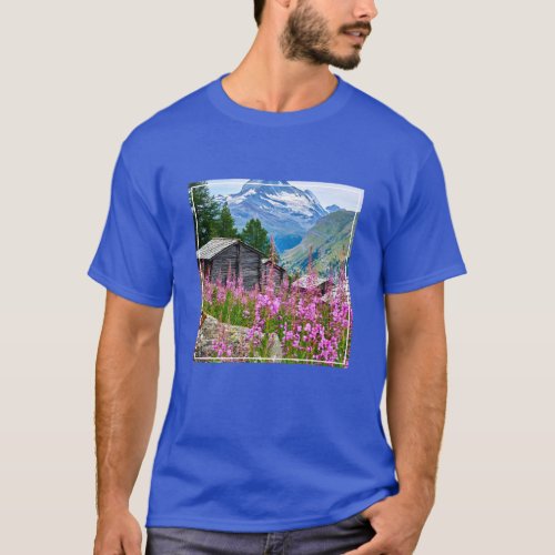 Flowers  Summer Matterhorn Switzerland T_Shirt