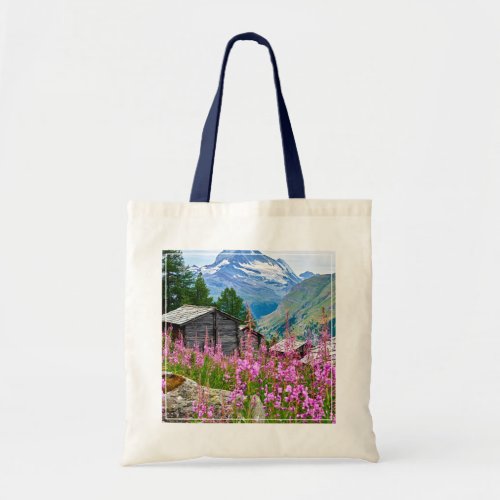 Flowers  Summer Matterhorn Switzerland Tote Bag