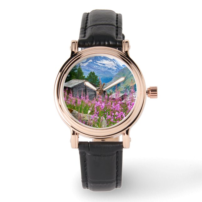Flowers | Summer Matterhorn Switzerland Watch (Front)