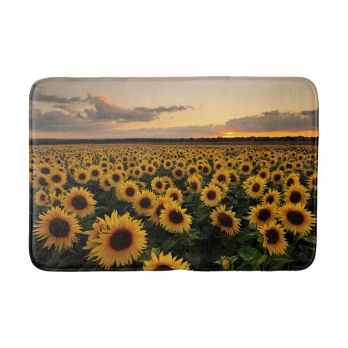 Flowers  Sunflower Field Bath Mat