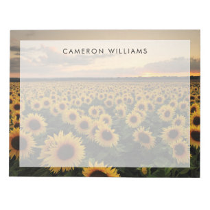 Flowers Sunflower Field Notepad